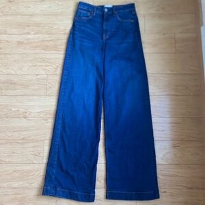 Reformation Bex Super Stretch High Rise Wide Leg Jeans Blue - Size 27